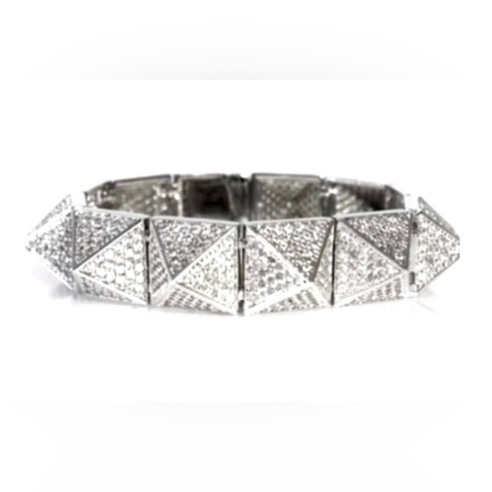 Noir Jewelry Elegant Silver Geometric Bracelet